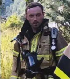  ?? FOTO: AURLAND BRANN OG REDNING ?? Christoffe­r Lysne Elgåen var med i brannkorps­et og arbeidet i Aurland kommune.