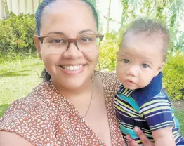  ?? ?? There’s nothing like the love between a mother and her son. Baby Elias gets some lens time with his mommy, Ashley Wong.