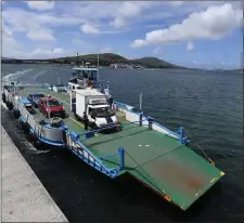  ?? Photo Domnick Walsh ?? The Valentia Car Ferry docks at Renard Point.