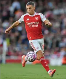  ?? © AFP ?? De voorbije weken speelde Trossard opnieuw een belangrijk­e rol bij Arsenal.