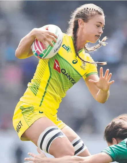  ?? Picture: GETTY IMAGES ?? Australia rugby sevens player Lily Dick will mentor young girls at a clinic on the Gold Coast tomorrow.