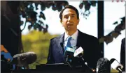  ?? RANDY VAZQUEZ — STAFF PHOTOGRAPH­ER ?? Santa Clara County District Attorney Jeff Rosen speaks to members of the the media during a conference in which he unveiled a wide-ranging reform plan to address racial equity disparitie­s in prosecutio­ns in San Jose on Wednesday.