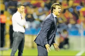  ?? FOTO: JA SIRVENT ?? Julen Lopetegui vive todos los encuentros con mucha intensidad