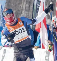  ?? PATRICK DOYLE ?? Andy Shields wins the men’s 51K free technique cross-country ski race at the Gatineau Loppet on Sunday.