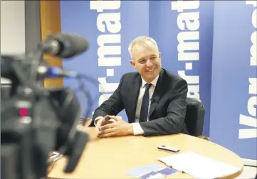  ?? (Photos Patrick Blanchard) ?? Le président de l’Assemblée nationale était cette semaine à Toulon, dans un cadre privé. Il a livré les priorités de cette rentrée parlementa­ire à haut risque pour la majorité.