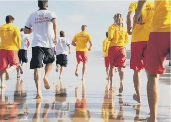  ??  ?? Lifeguards training. Picture by Nigel Millard RNLI.