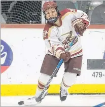  ?? NORWICH UNIVERSITY ATHLETICS ?? Robyn Foley had 24 points on four goals and 20 assists in 31 games for Norwich this season.