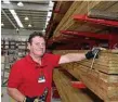  ??  ?? Bunnings staff member Peter Cook.