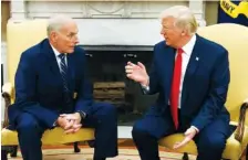  ?? ASSOCIATED PRESS FILE PHOTO ?? President Donald Trump talks with new White House Chief of Staff John Kelly after he was privately sworn in July 31, during a ceremony in the Oval Office.