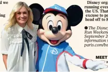  ??  ?? MEET AND GREET: Jenni with Mickey during her trip to Disneyland