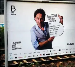  ?? Foto: nd/Ulli Winkler ?? »Like Berlin«-Plakat an der Frankfurte­r Allee: Mitmachen darf jeder