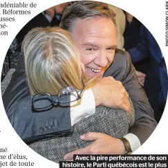  ??  ?? Avec la pire performanc­e de son histoire, le Parti québécois est le plus grand perdant de cette élection.