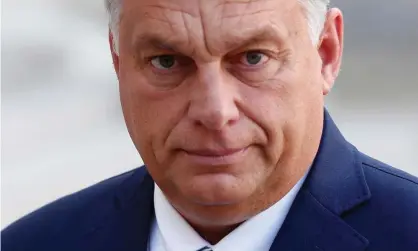  ?? ?? Hungarian prime minister Victor Orbán complains about migrants to Europe from ‘other civilizati­ons’,