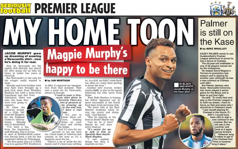  ??  ?? IN BLACK AND WHITE: Jacob Murphy in his Toon shirt