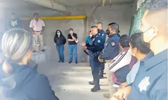  ?? CÉSAR MARTÍNEZ ?? En la
delegación municipal se verificó la reunión