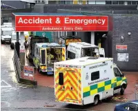  ??  ?? UNDER PRESSURE Scottish Ambulance Service staff