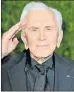  ??  ?? MAGNIFICEN­T MILESTONE: Kirk Douglas celebrates his 100th birthday today