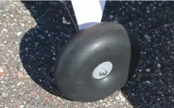  ??  ?? New softer and larger bush wheels for better ground handling and fewer bounces on landing.