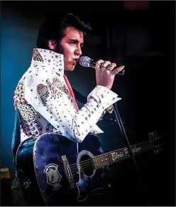  ?? COURTESY PHOTO ?? Travis Powell has always been enamored with The King but only started performing as Elvis Presley five years ago.