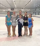  ?? ?? Ice stars The successful Kyle Figure Skating team