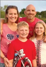  ?? (Courtesy Photo) ?? Coach Matt Easterling and his wife Gina, have two children, Allie, 13, and Andrew, 10.