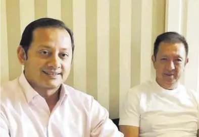  ?? X ?? Anil Murthy y Peter Lim, durante una reunión de años anteriores para tratar temas de actualidad del Valencia CF.