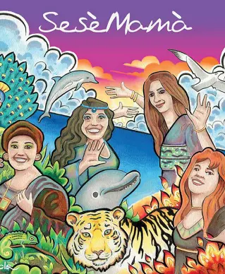  ??  ?? La copertina Il disco «SesèMamà» di Brunella Selo, Elisabetta Serio, Annalisa Madonna e Fabiana Martone