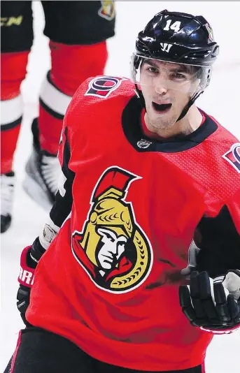  ?? SEAN KILPATRICK/THE CANADIAN PRESS ?? Alex Burrows alludes to distractio­ns caused by owner Eugene Melnyk and Erik Karlsson trade rumours as part of the “negative energy” surroundin­g the Senators last season.