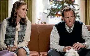  ??  ?? Vera Farmiga and Patrick Wilson reprise their roles as Lorraine and Ed Warren in The Conjuring 2.