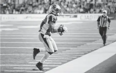  ?? JOHN MAHONEY/ GAZETTE FILES ?? Montreal receiver Arland Bruce is a 12-year Canadian Football League veteran who is no stranger to controvers­y.
