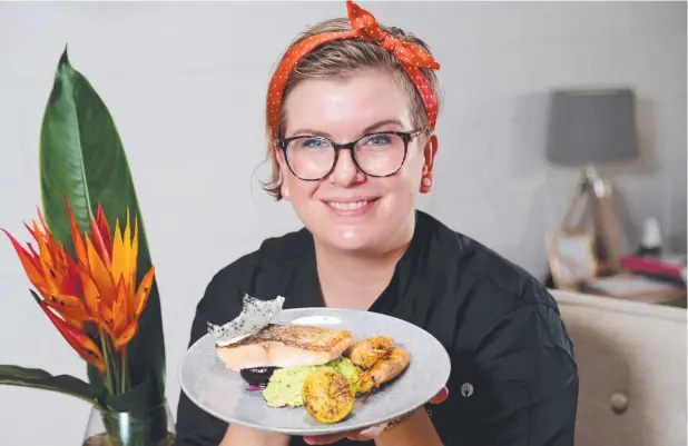  ?? Picture: STEWART McLEAN ?? MOBILE CHEF: Cairns chef Gabi Redai has launched a business, Chef On Go, offering catering for kids parties, birthdays, weddings and more.