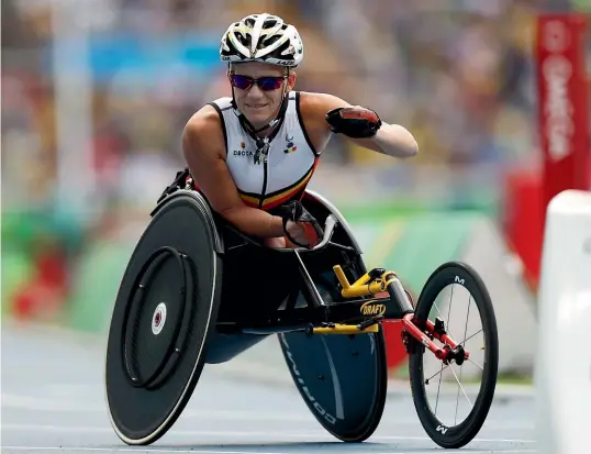  ?? AP ?? Marieke Vervoort at the 2016 Paralympic Games in Rio. She was severely ill at those Games, and had already signed her euthanasia papers.