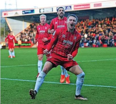  ?? Nizaam Jones/jmp ?? Alfie May celebrates his winning goal