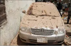  ?? SAUDI PRESS AGENCY VIA THE ASSOCIATED PRESS ?? The scene of a suicide bombing after a police raid in Mecca, Saudi Arabia.