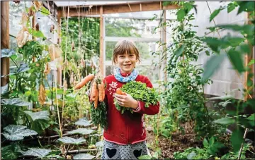  ??  ?? Encourage young gardeners: Children will benefit from learning to grow vegetables