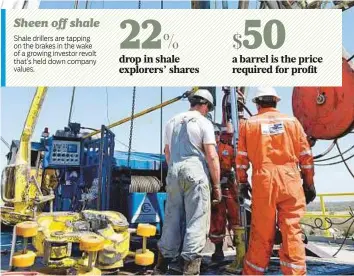  ?? Bloomberg ?? Natural gas futures have fallen in New York after a government report showed that slowing industrial demand during the recession has widened a supply surplus.