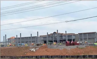  ?? Blake Silvers ?? The 53,000 square foot Buc-ee’s convenienc­e store and gas station location is still under constructi­on at the corner of Union Grove and Johnson Lake roads just off Interstate 75 on exit 310. It will be the Texas-based chain’s second location in Georgia.