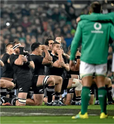  ?? GETTY IMAGES ?? The challenge of facing the All Blacks doesn’t seem as daunting for opposition teams any more, as Ireland proved in Dublin last weekend.