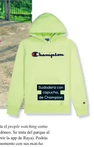  ?? ?? Sudadera con capucha, de Champion