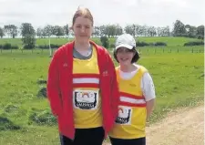  ??  ?? Joy Shot put stars Shannon and Erin Gough