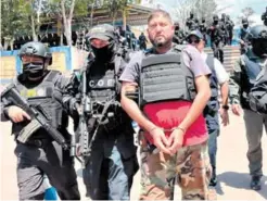  ?? FOTO: EL HERALDO ?? Víctor Manuel Viera Chirinos (42) fue trasladado en helicópter­o desde Guayape, hasta la Dirección Nacional de Fuerzas Especiales.