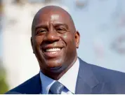  ??  ?? Ex-Los Angeles Lakers star Earvin ‘Magic’ Johnson