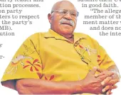  ?? Picture: JONA KONATACI ?? Opposition Leader Sitiveni Rabuka.