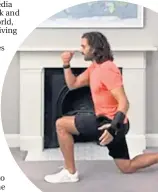  ??  ?? Joe Wicks during one of his home workouts