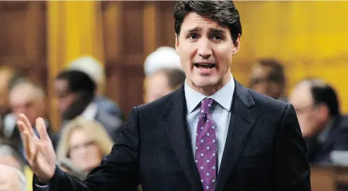  ?? SEAN KILPATRICK / THE CANADIAN PRESS ?? Justin Trudeau’s Liberals were handed a $20-billion revenue windfall the last fiscal year — and spent it all.