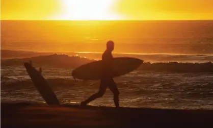  ?? Photograph: Yelena Vereshchak­a/TASS ?? ‘In those final minutes of the heat, as I waited for nature to test my limited surfing ability, I felt deeper empathy for those I analyse at Olympics, World Cups and world championsh­ips.’