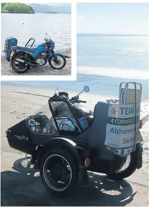  ?? ?? Top: at Derwentwat­er in 2015. Above: And at Pendine the same year.