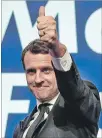  ??  ?? Cambios. Macron sacudió la política gala con su movimiento En Marcha.