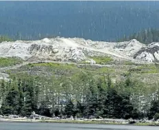  ?? ROBIN ROWLAND/NATIONAL POST FILES ?? The KM LNG site at Bish Cove, Douglas Channel, Kitimat, on June 19, 2013. Apache and Chevron, partners in KM LNG are building a liquefied natural gas terminal at Bish Cove.