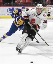  ??  ?? Moose Jaw Warriors forward Tate Popple is among many players looking forward to hitting the ice in two weeks time.